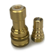 Load image into Gallery viewer, 1/4″ NPT Brass Vacuum Coupler
